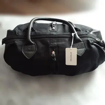 센소유니코 t.b 블랙 캔버스 핸드백 미사용