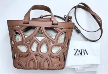[ 미사용 새상품 ] ZARA 컷워크 미니 토트백