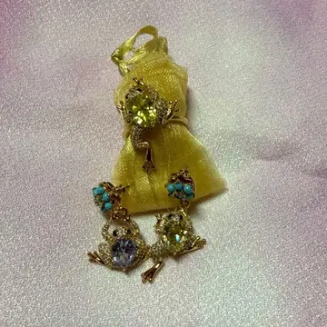 케이트 스페이드 개구리 반지 & 귀걸이