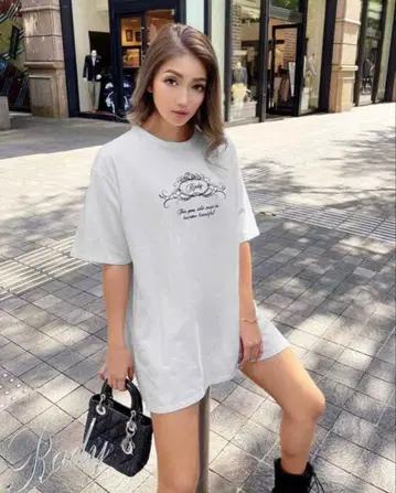 Rady 로고 T셔츠 화이트 M 캐주얼 스테디셀러 여름 가을/겨울 이너