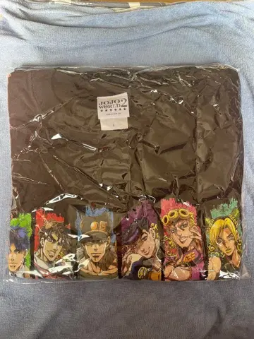 (새상품급) 죠죠의 기묘한 모험 JOJO WORLD 셔츠 L 블랙