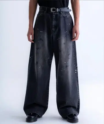 SINSS 빈티지 와이드 스트레이트 데님