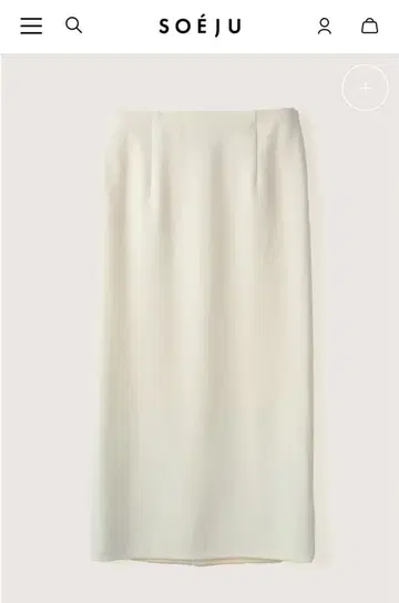소주 soeju 더블 저지 롱 펜슬 스커트