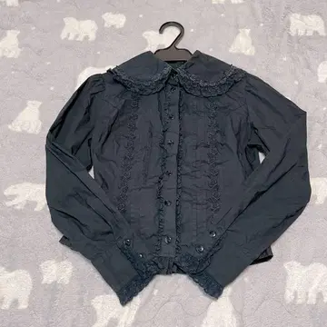 검은 장미 블라우스