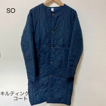 SO 네이비 퀼팅 자켓 코트 Free