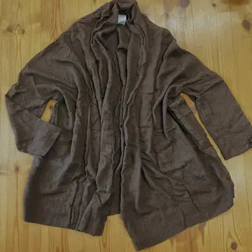 SO 다크 브라운 가디건 레이온 울 얇은 소재 부드러운 루즈핏