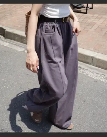 주멜로 jumelle 배럴 레그 스웨트 팬츠 S 그레이