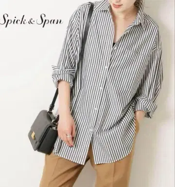 Spick and Span 50 코튼 오버 셔츠