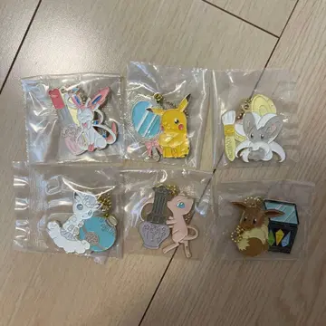 포켓몬 1번 복권 키링 6개 세트