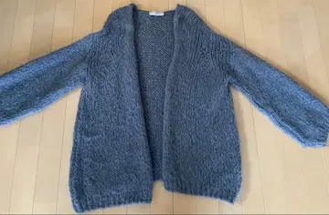 스카이블루 니트 가디건 긴팔