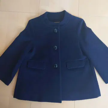 네이비 울 코트 버튼 나노 유니버스