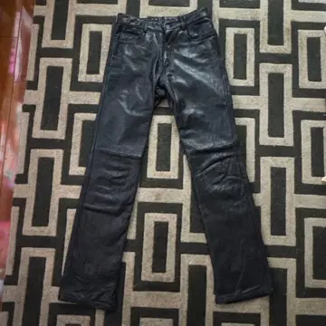 COMME CA DU MODE 가죽 팬츠 블랙 꼼사데모드