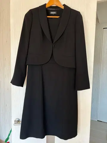 블랙 수트 자켓과 드레스 세트 11호