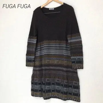 FUGA FUGA 후가후가 사토 섬유 니트 원피스 울