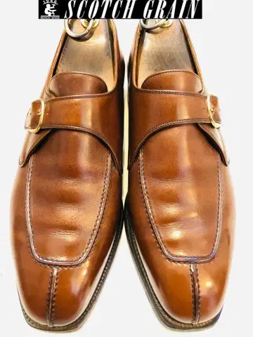 컨디션 최상 정가 37,000엔! 스코치 그레인 몽크 스트랩 26EE