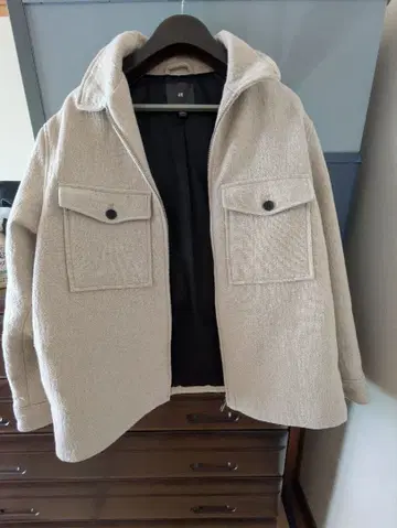 H&M 플리스 자켓 베이지 XL