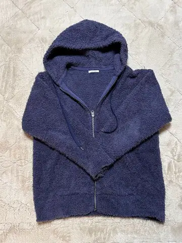 BAYFLOW 네이비 플리스 자켓 후드 부착