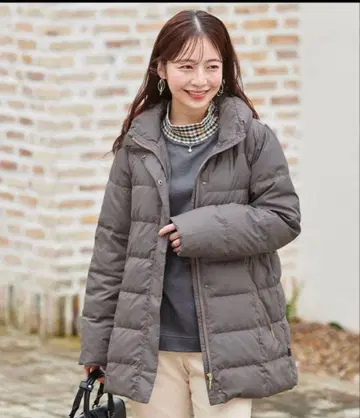 새상품 CROCODILE 다운 코트 L 사이즈 모카