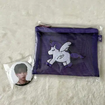 쉬펑판 캔뱃지 & 메쉬 파우치