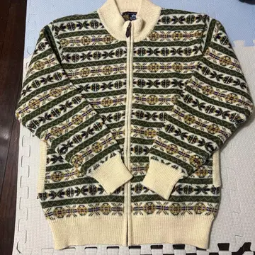 gim 올리브 그린 집업 니트 가디건