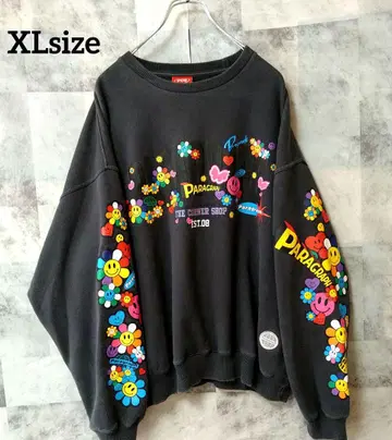 Paragraph 패러그래프 XLsize 맨투맨 다크 그레이