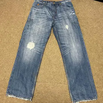 로카웨어 rocawear 배기 데님 자수