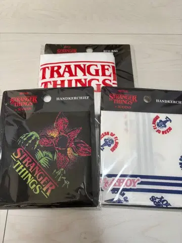3COINS 에코백 손수건 STRANGER THINGS