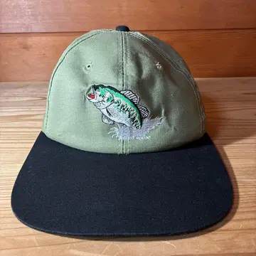 물고기 자수가 아름다운 캡 구제 의류 90s 80s