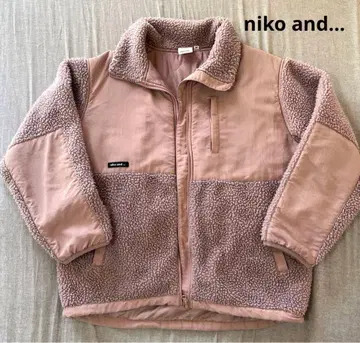 niko and - 와이드 절개 보아 블루종 M 사이즈 핑크