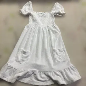 juicy couture 화이트 타월 원단 원피스