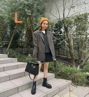 mysa 다나카 리나 집업 부츠 블랙 L