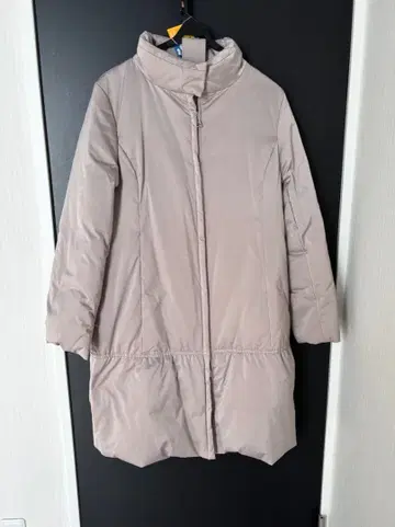 소니아 리키엘 베이지 다운 자켓 허리 벨트 포함 40 사이즈