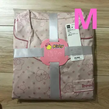 지유 새틴 파자마 별의 커비 M 사이즈 핑크