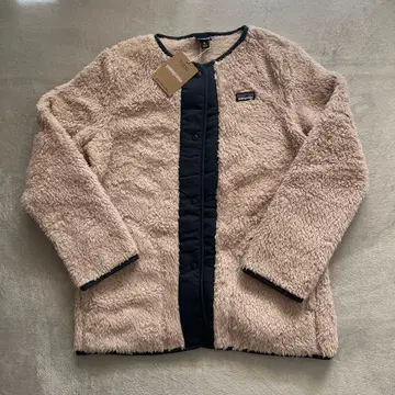 patagonia 플리스 XL(키즈) 베이지/네이비