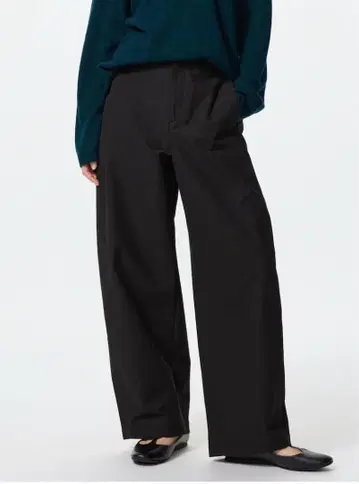 유니클로 저지 배럴 레그 팬츠 XL