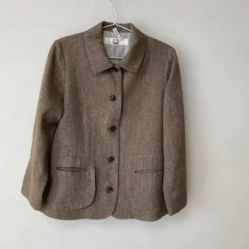 코튼하우스아야 브라운 울 혼방 자켓