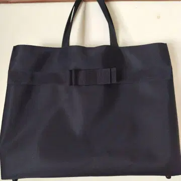 해피 클로버 나일론 새틴 빅 토트