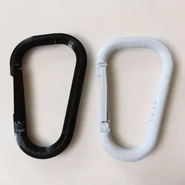 물에 뜨는 녹슬지 않는 수지 카라비너 2개 세트 약 17cm