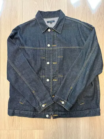 새상품급 어반 리서치 다크 네이비 데님 자켓 38