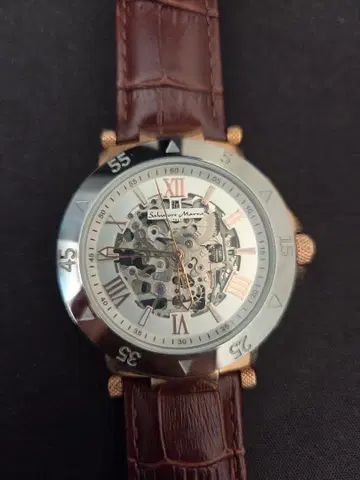 Salvatore Marra 자동 태엽 시계 스켈레톤