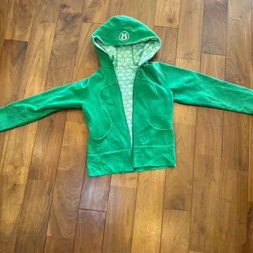 룰루레몬 그린 컬러 후드 부착 후드티 사이즈 6