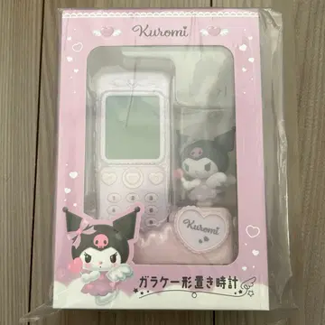 [새상품] 산리오 폴더폰 모양 탁상시계 쿠로미
