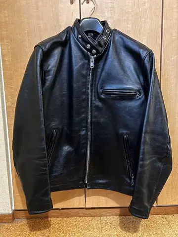 Schott 블랙 가죽 자켓 38