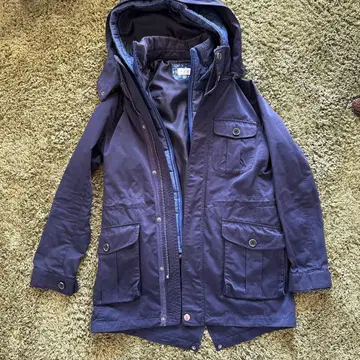 PLST 네이비 모즈 코트 베스트