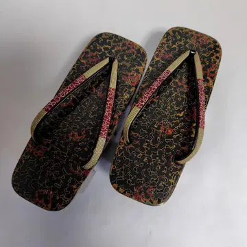 쇼와 레트로 쓰가루 칠 일본 나막신