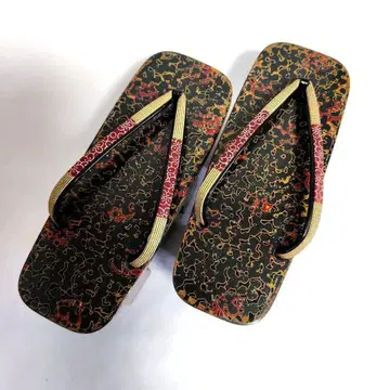 쇼와 레트로 쓰가루 칠 일본 나막신