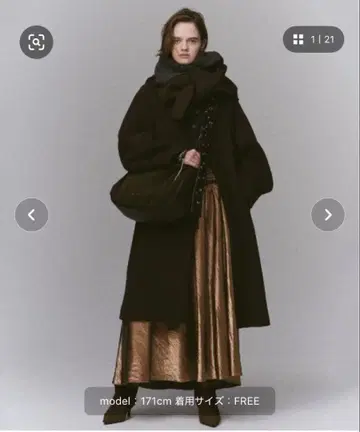 [ 시착만 한 상품 ] 후드 머플러 코트 / 후드 머플러 코트