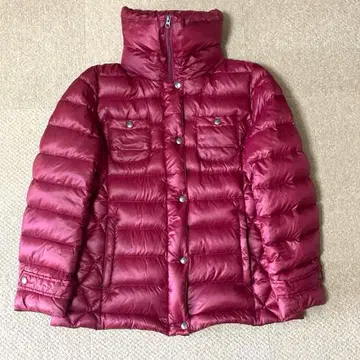 에디바우어 다운 자켓 와인 레드