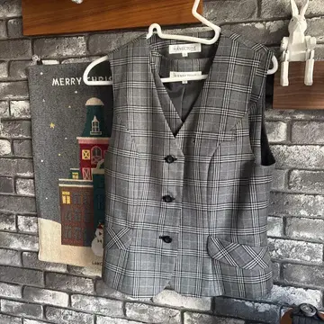 HANECTONE 체크 무늬 베스트 11호