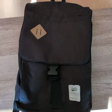 캔버스 플랩식 백팩 블랙